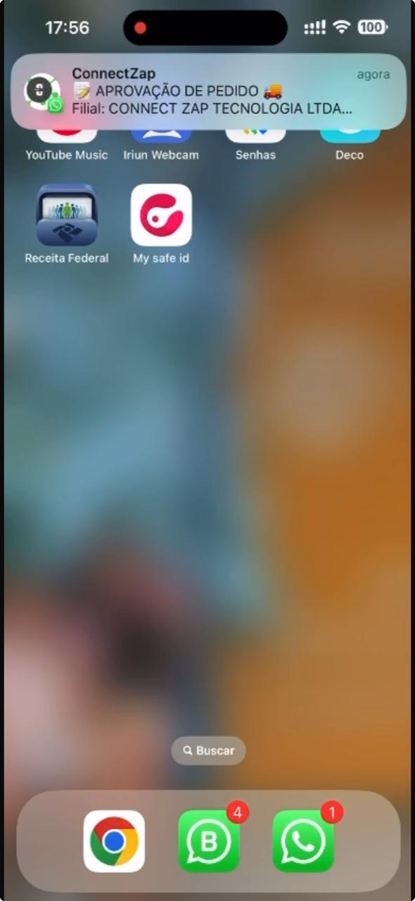 Aprovação por WhatsApp